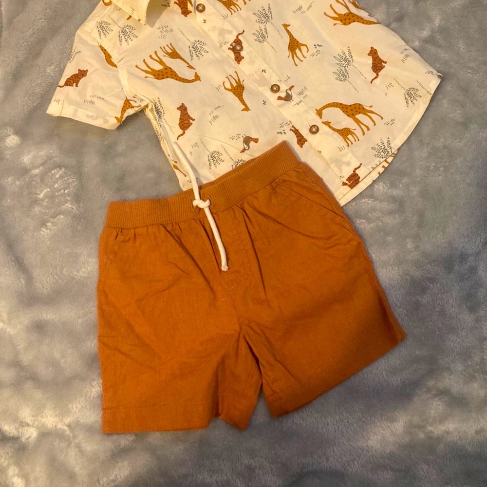 Baby jungle/safari matching set